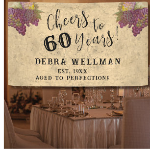 Weingut 60. Geburtstagsfeier zum 60-jährigen Jubil Banner