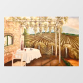 Weingut Fensteraufkleber (Blatt)