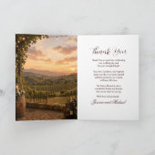 Weingut Hochzeits Einladung (Innenseite)