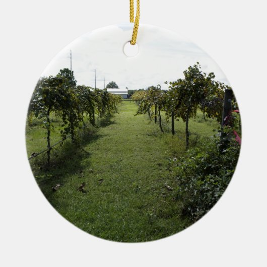 Weingut Keramik Ornament (Vorne)