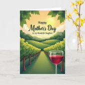 Weingut Muttertags Grußkarte Karte (Gelbe Blume)