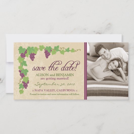 Weingut Save-the-Date-Ankündigung (Pergament) Save The Date (Vorderseite)