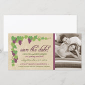 Weingut Save-the-Date-Ankündigung (Pergament) Save The Date (Vorne/Hinten)