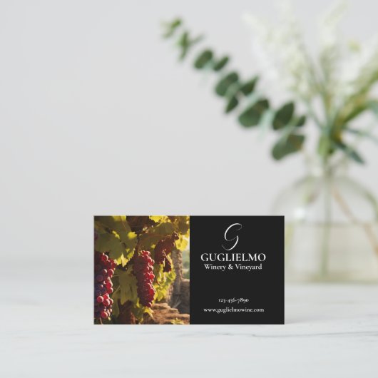 Weingut Visitenkarte (Stehend Vorderseite)