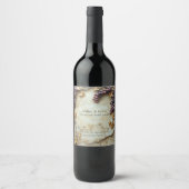 Weingut Winzerei Wasserfarbe Weinetikett (Vorderseite)