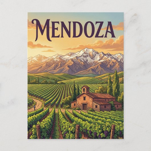 Weingüter im Uco-Tal Postkarte (Vorderseite)