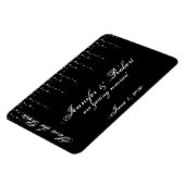 Weingüterhochzeit um Mitternacht retten Datum Magnet (Linke Seite)