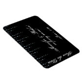 Weingüterhochzeit um Mitternacht retten Datum Magnet (Rechte Seite)