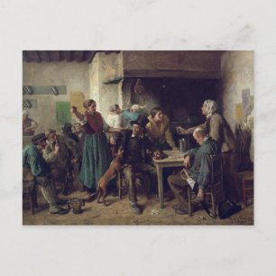 Weinhandlung Montag, 1858 Postkarte