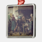 Weinhandlung Montag, 1858 Silbernes Ornament (Links)