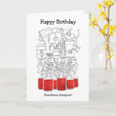 Weinherstellung Geburtstagkarte Karte (Gelbe Blume)