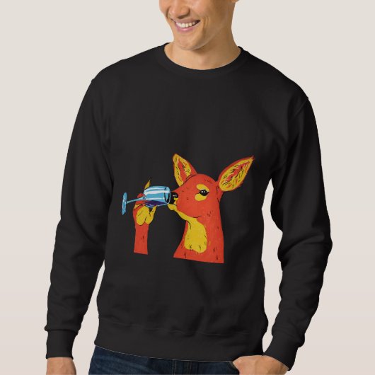 Weinhirsch Sweatshirt (Vorderseite)