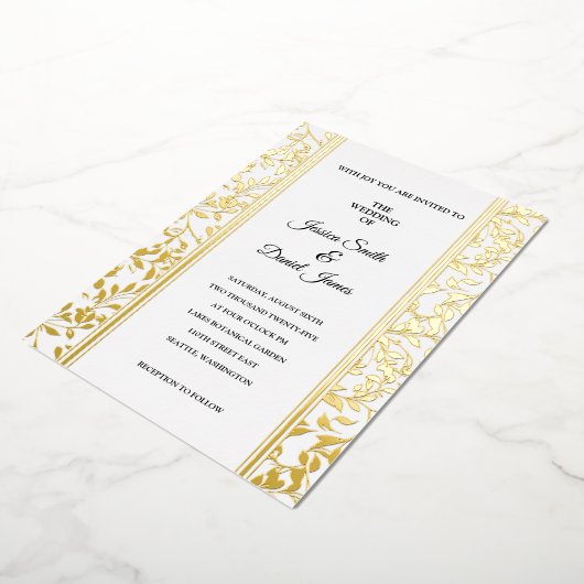 Weinhochzeit Folieneinladung (Gedreht)