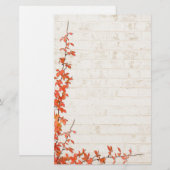 Weinhochzeit im Herbst Briefpapier (Vorne/Hinten)