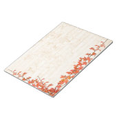 Weinhochzeit im Herbst Notizblock (angewinkelt)