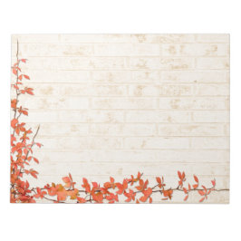 Weinhochzeit im Herbst Notizblock