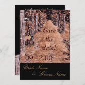 Weinhochzeit Save the Date (Vorne/Hinten)