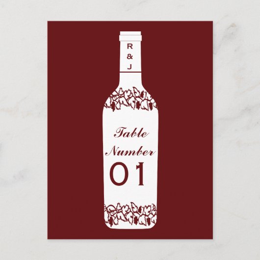 Weinhofssehen Tischnummern (Vorderseite)