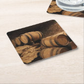 Weinhöhle Rechteckiger Pappuntersetzer (angewinkelt)