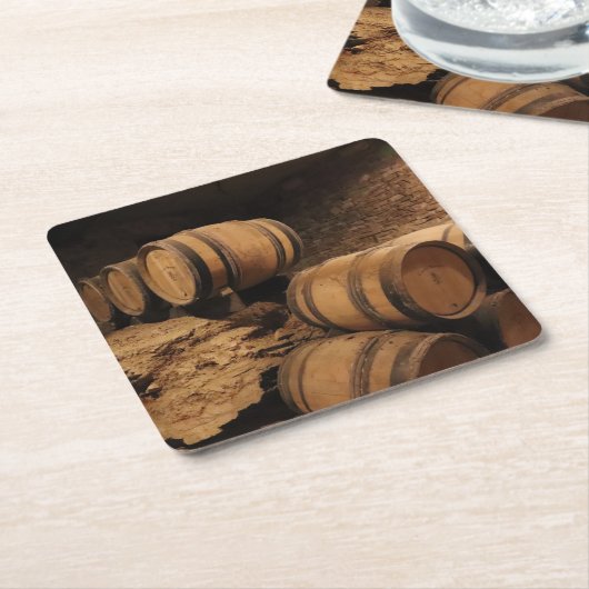 Weinhöhle Rechteckiger Pappuntersetzer (angewinkelt)