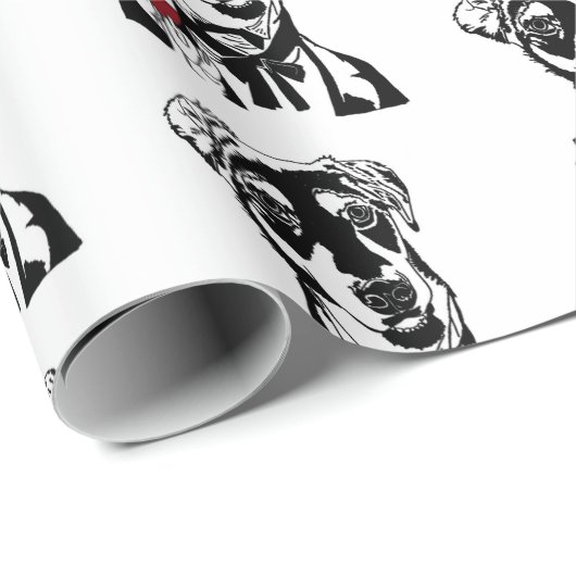 Weinhund Geschenkpapier (Rolleneckpunkt)