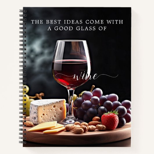 Weinideen noch Leben Notizblock (Vorderseite)