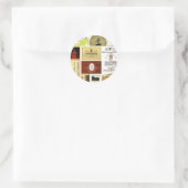 Weininspirierung Runder Aufkleber (Tasche)