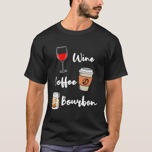 Weinkaffee Bourbon T-Shirt (Vorderseite)