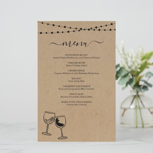 Weinkarte (Stehend Vorderseite)