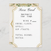 Weinkarte Begleitkarte (Vorne/Hinten)