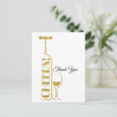 Weinkarte Einladungspostkarte (Stehend Vorderseite)