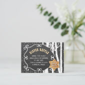 Weinkarte für die Verlosung der Kinderdusche Begleitkarte (Stehend Vorderseite)