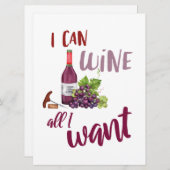 Weinkarte für Freunde Feiertagskarte (Vorne/Hinten)