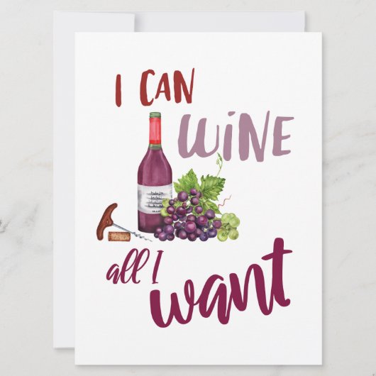 Weinkarte für Freunde Feiertagskarte (Vorderseite)