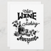 Weinkarte für Freunde Feiertagskarte (Vorne/Hinten)