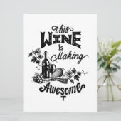 Weinkarte für Freunde Feiertagskarte (Stehend Vorderseite)