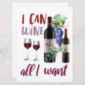 Weinkarte für Freunde Feiertagskarte (Vorne/Hinten)