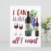 Weinkarte für Freunde Feiertagskarte (Stehend Vorderseite)