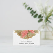 Weinkarte für Rottrauben Visitenkarte (Stehend Vorderseite)