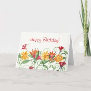 Weinkarte Happy Birthday Card Karte