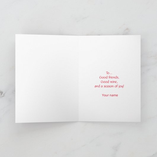 Weinkarte Karte (Innenseite)