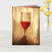 Weinkarte Karte (Gelbe Blume)