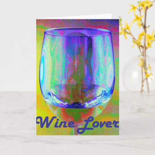 Weinkarte Karte (Gelbe Blume)