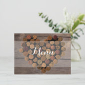 Weinkarte Menükarte (Stehend Vorderseite)