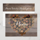 Weinkarte Menükarte (Vorne/Hinten)