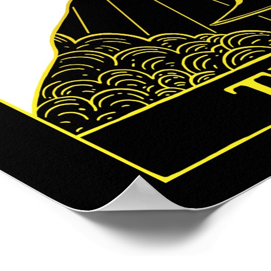 Weinkarte mit Tarot Poster (Ecke)