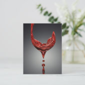 Weinkarte Postkarte (Stehend Vorderseite)