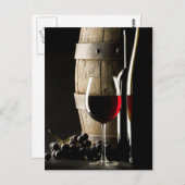 Weinkarte Postkarte (Vorne/Hinten)