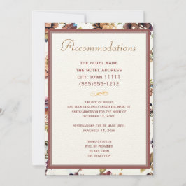 Weinkarte Rose Hochzeitsunterkünfte Einladung