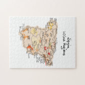 Weinkarte Spaniens Puzzle (Horizontal)